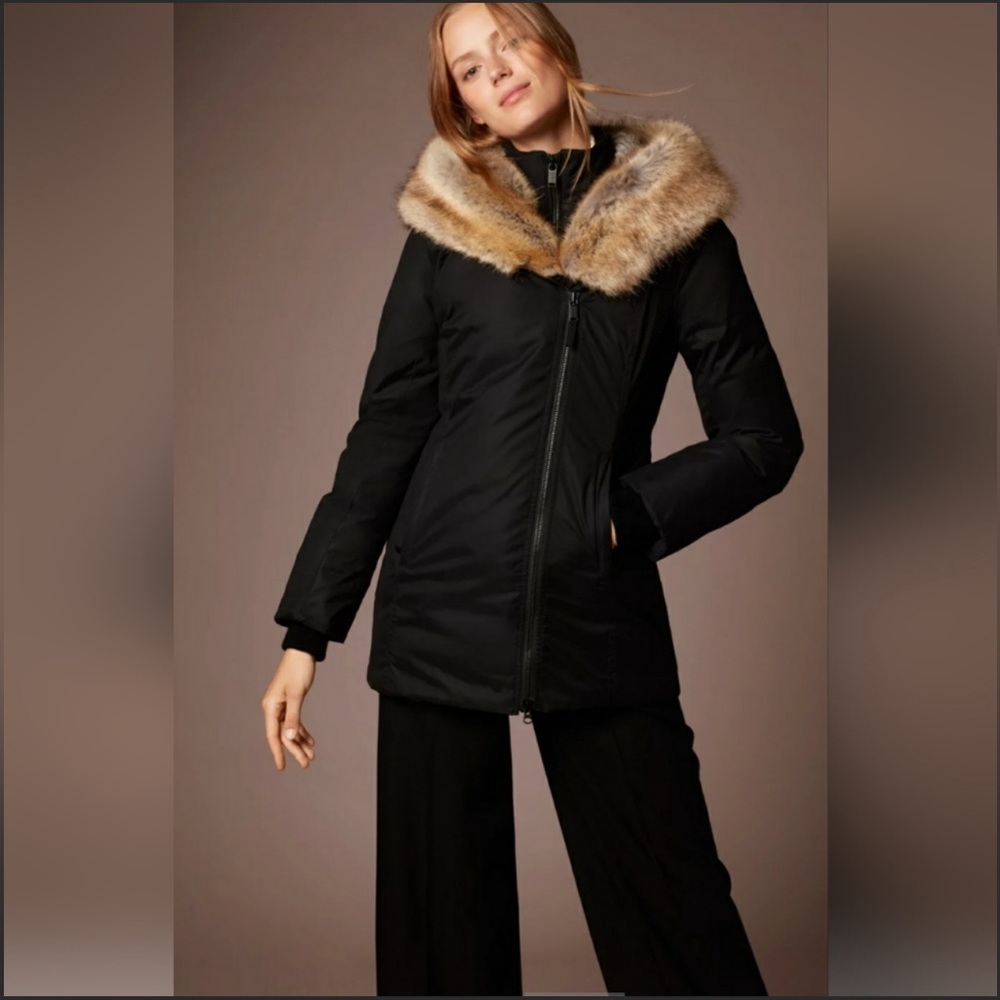 Aritzia Babaton Harrison Parka Black